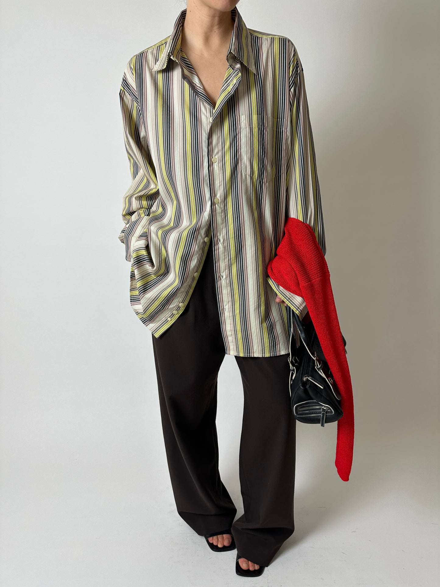 Oversized striped shirt | Multi color