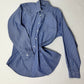 Oversized striped shirt | Blue / White
