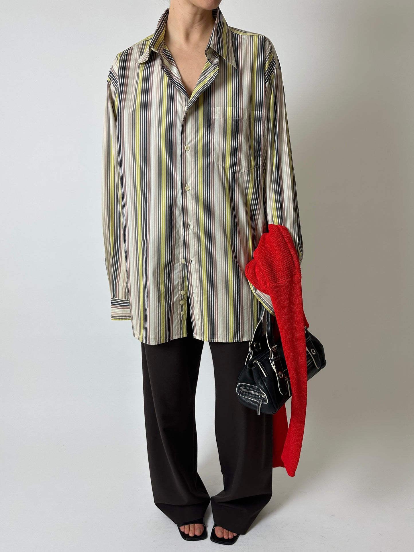 Oversized striped shirt | Multi color