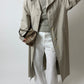 Long Mac coat | Stone grey