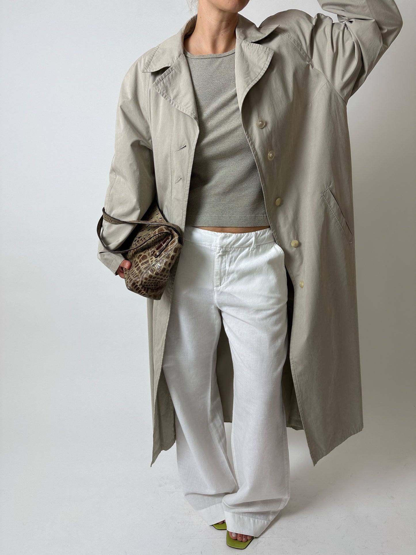 Linen pantalon | White