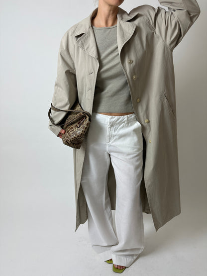 Linen pantalon | White