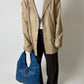 Leather blazer jacket | Soft Beige