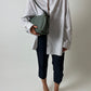 Oversized striped shirt | White / Red / Blue
