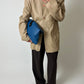 Leather shoulder bag | Blue / Black