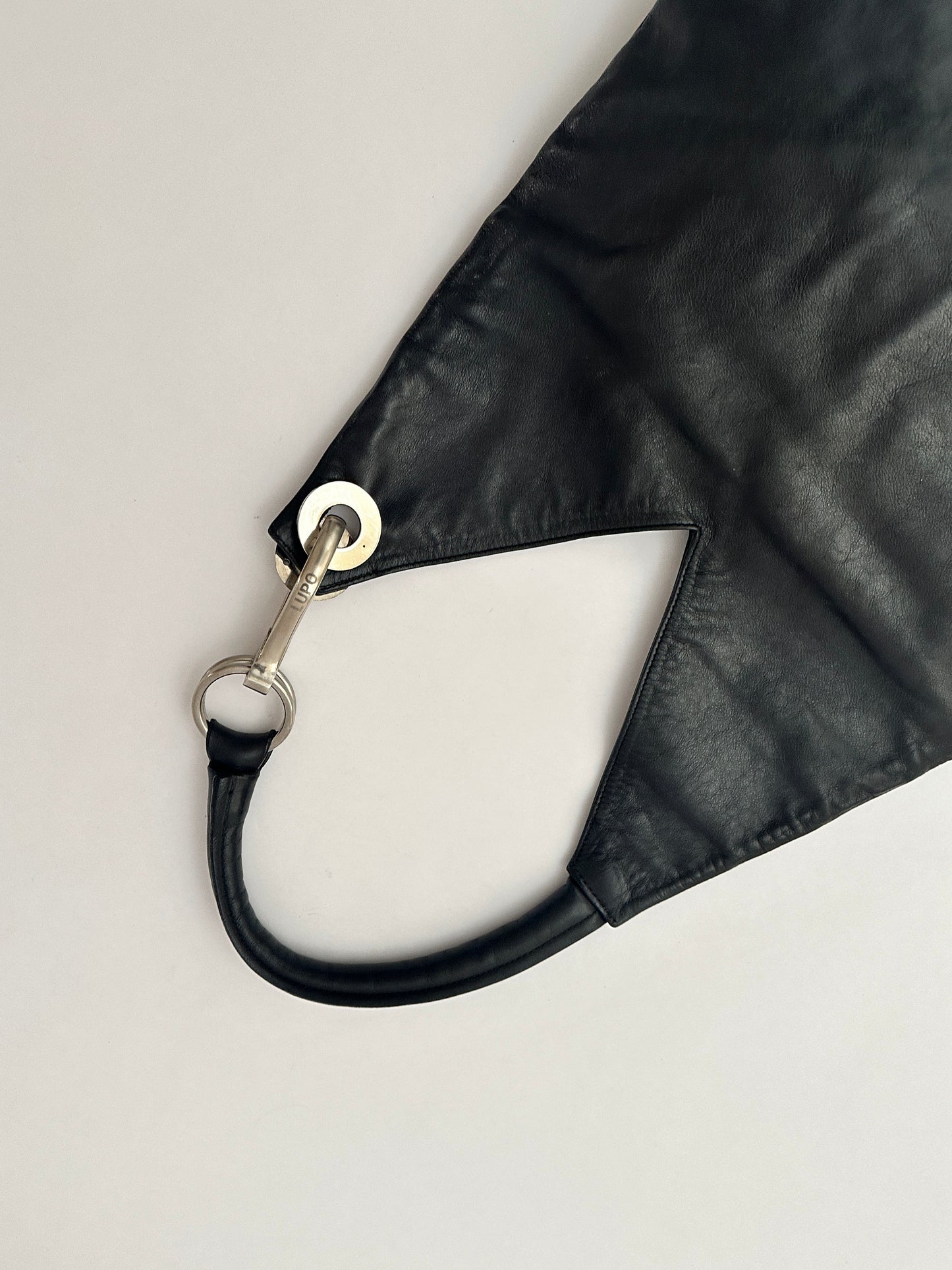 Leather tote bag | Black