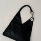 Leather tote bag | Black