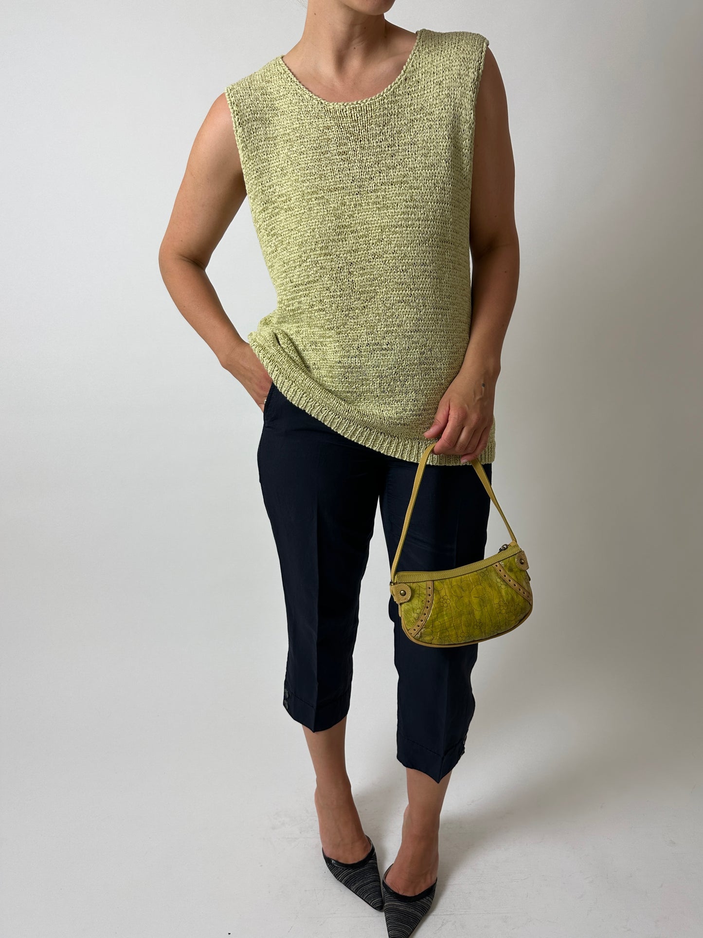 Knitted top | Soft Lime