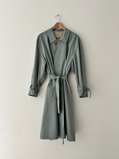 Long trench coat | Soft green