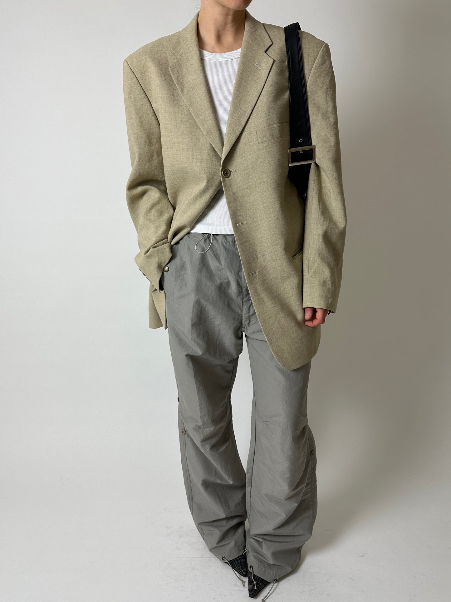 Relaxed fit blazer | Soft ecru