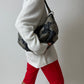 Capri stretch trousers | Red