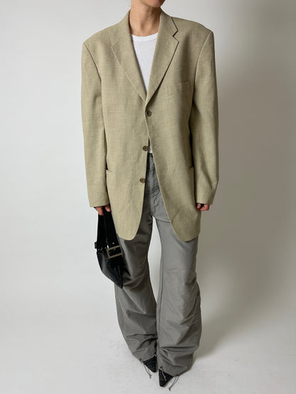 Relaxed fit blazer | Soft ecru