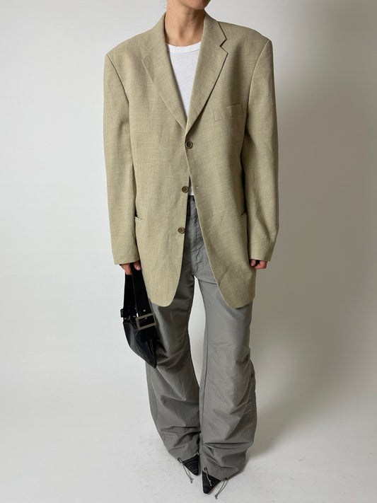 Relaxed fit blazer | Soft ecru