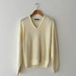 Wool knitted sweater | Soft butter