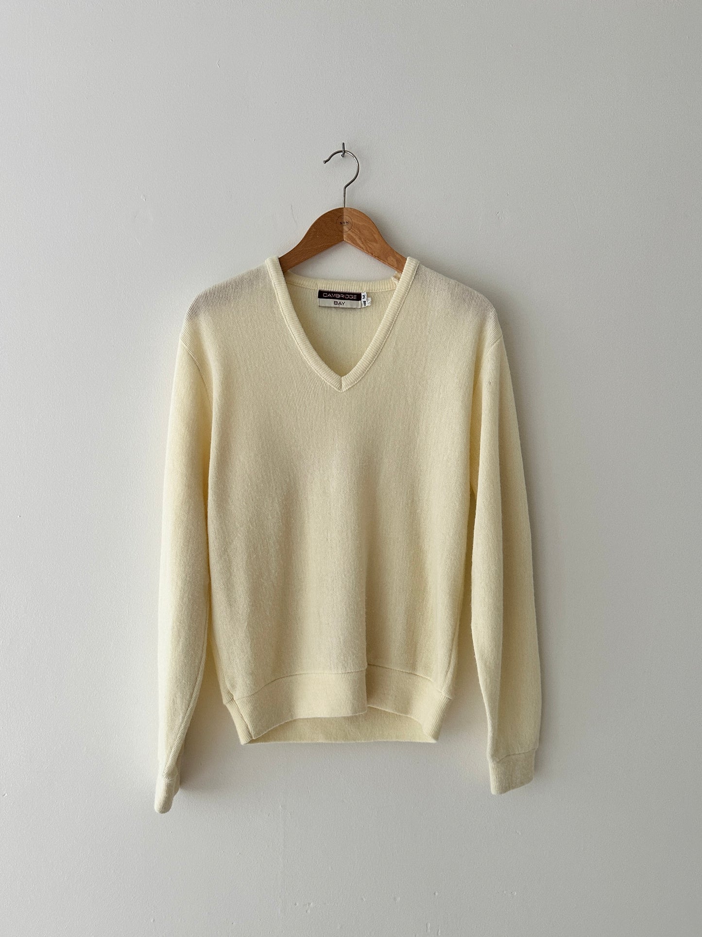 Wool knitted sweater | Soft butter