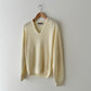 Wool knitted sweater | Soft butter