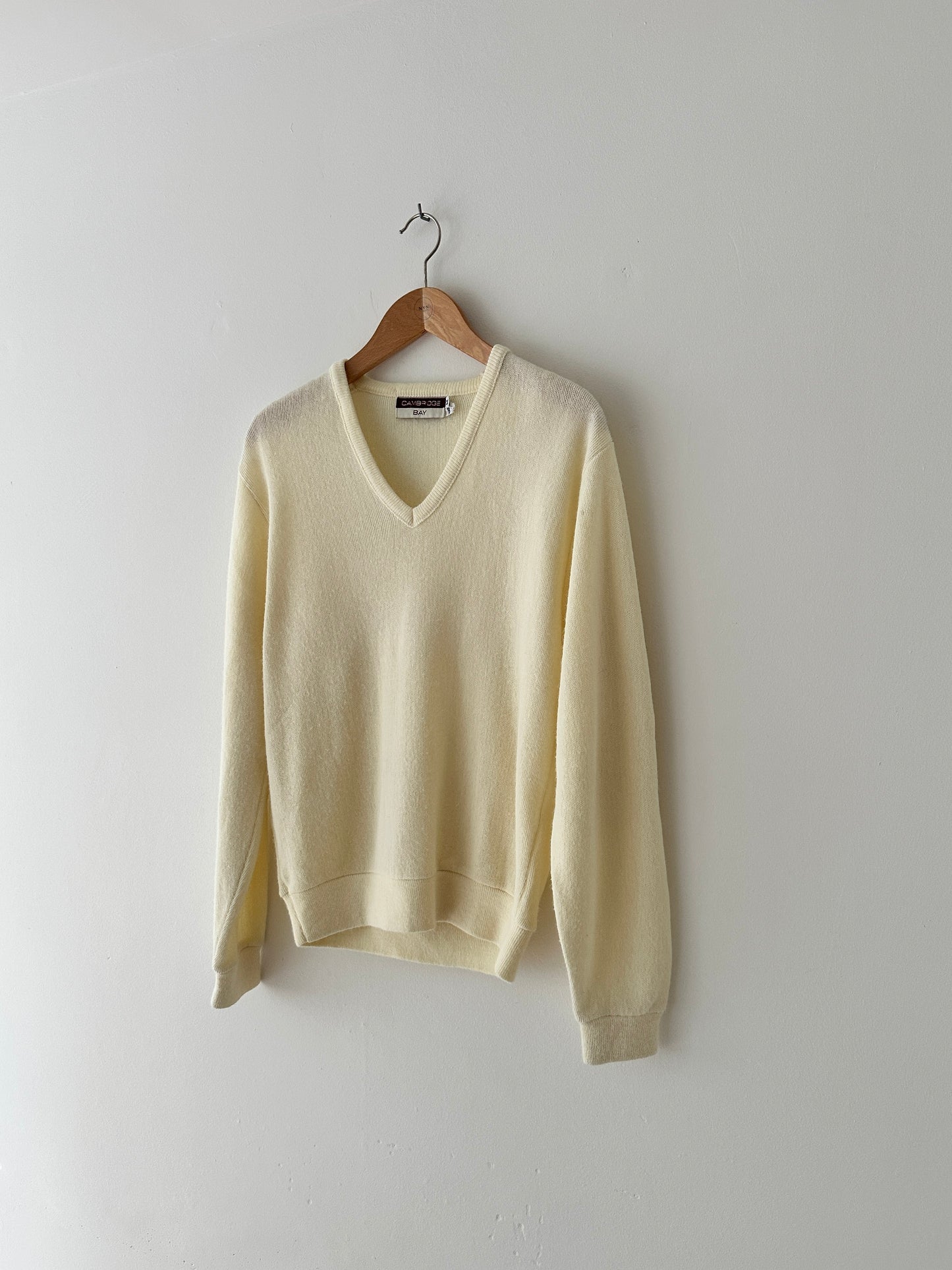 Wool knitted sweater | Soft butter