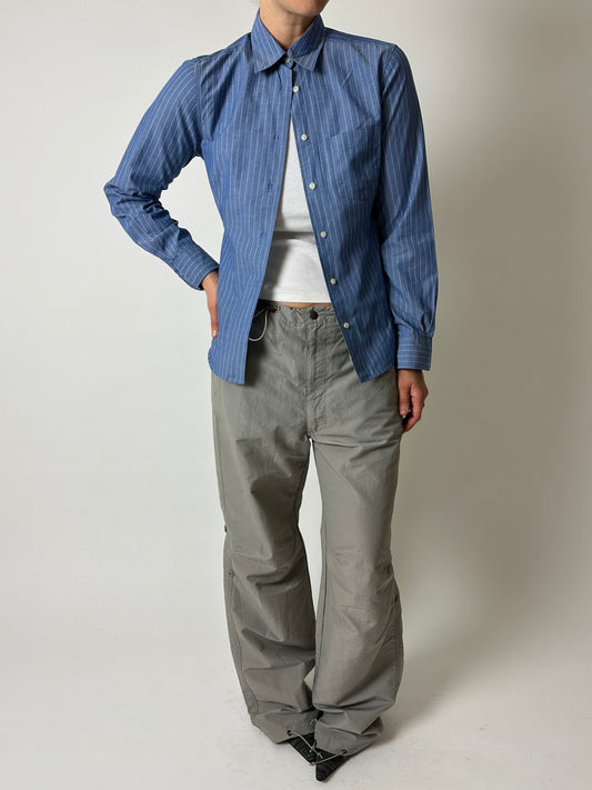 Slim striped shirt | Blue / white
