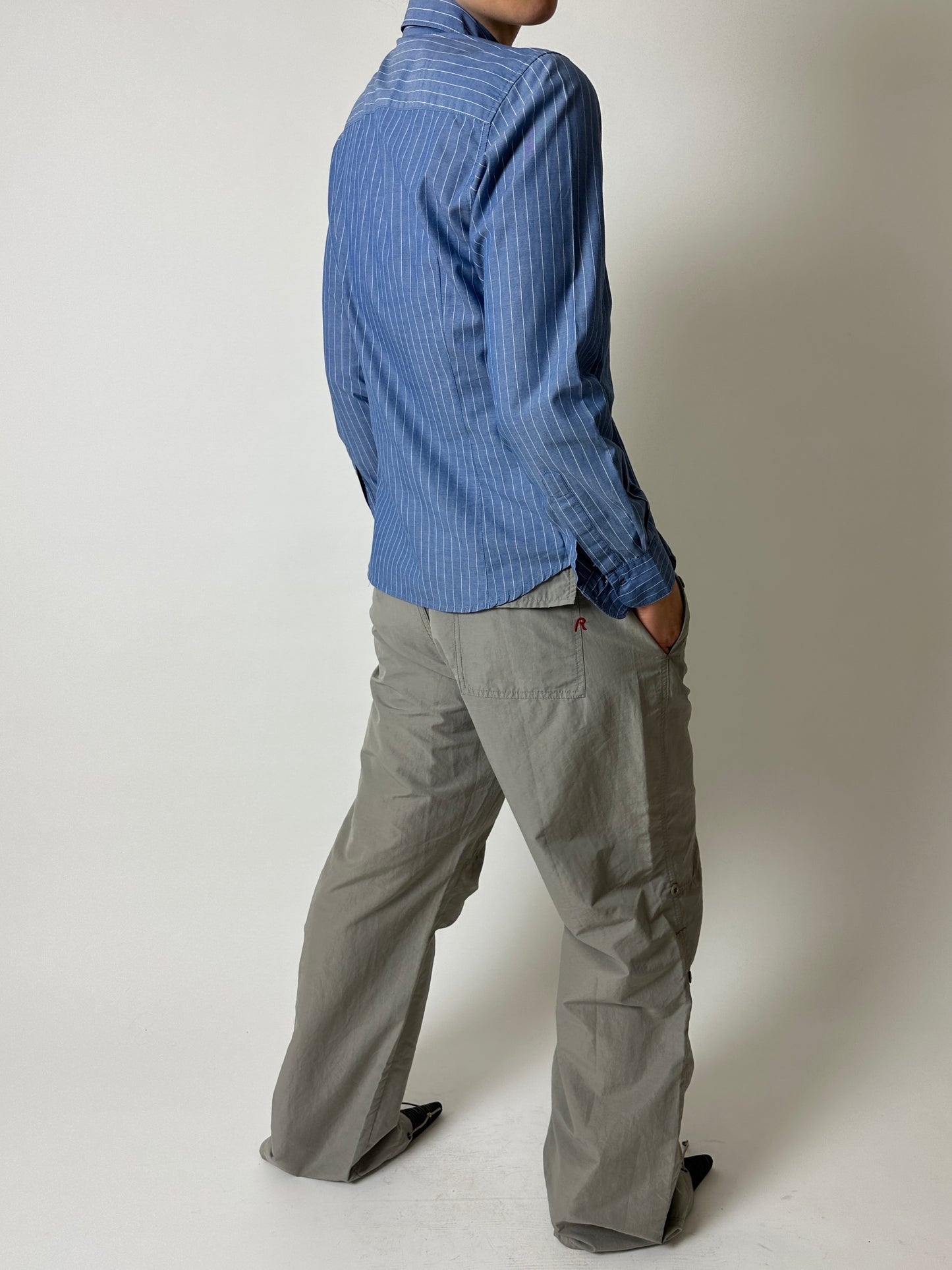 Slim striped shirt | Blue / white