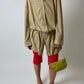 Suede jacket | Sand