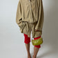 Suede jacket | Sand