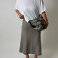 Linen midi skirt | Cloud Grey