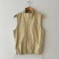 Zip sleeveless vest | Butter
