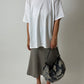 Linen midi skirt | Cloud Grey