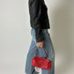 Leather fitted jacket | Black