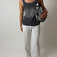 Knitted top | Grey melee