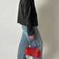 Leather fitted jacket | Black