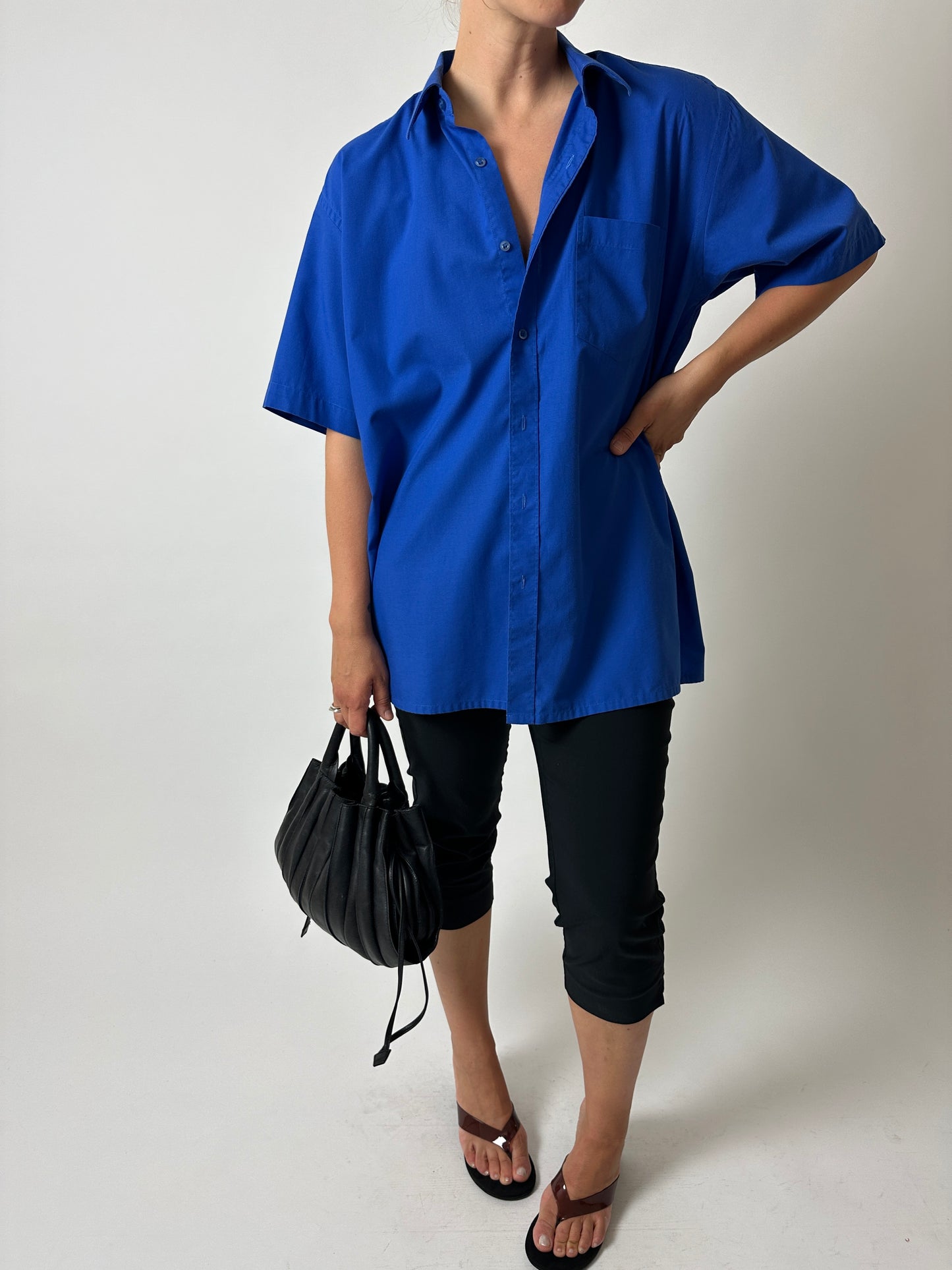 Oversized shirt | Bright blue
