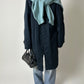 Wool blend v-neck sweater | Soft Turquoise