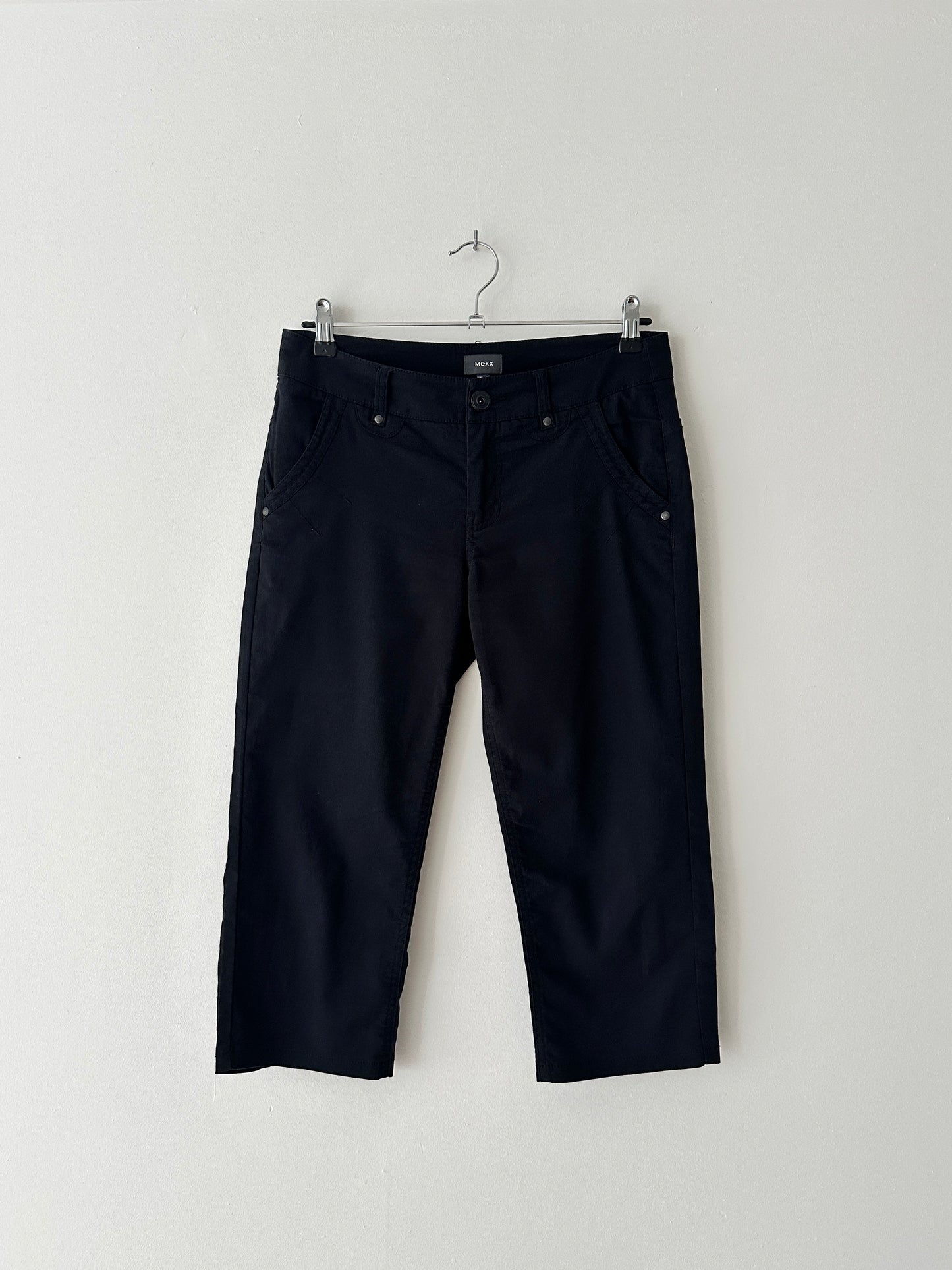 Capri stretch trousers | Black