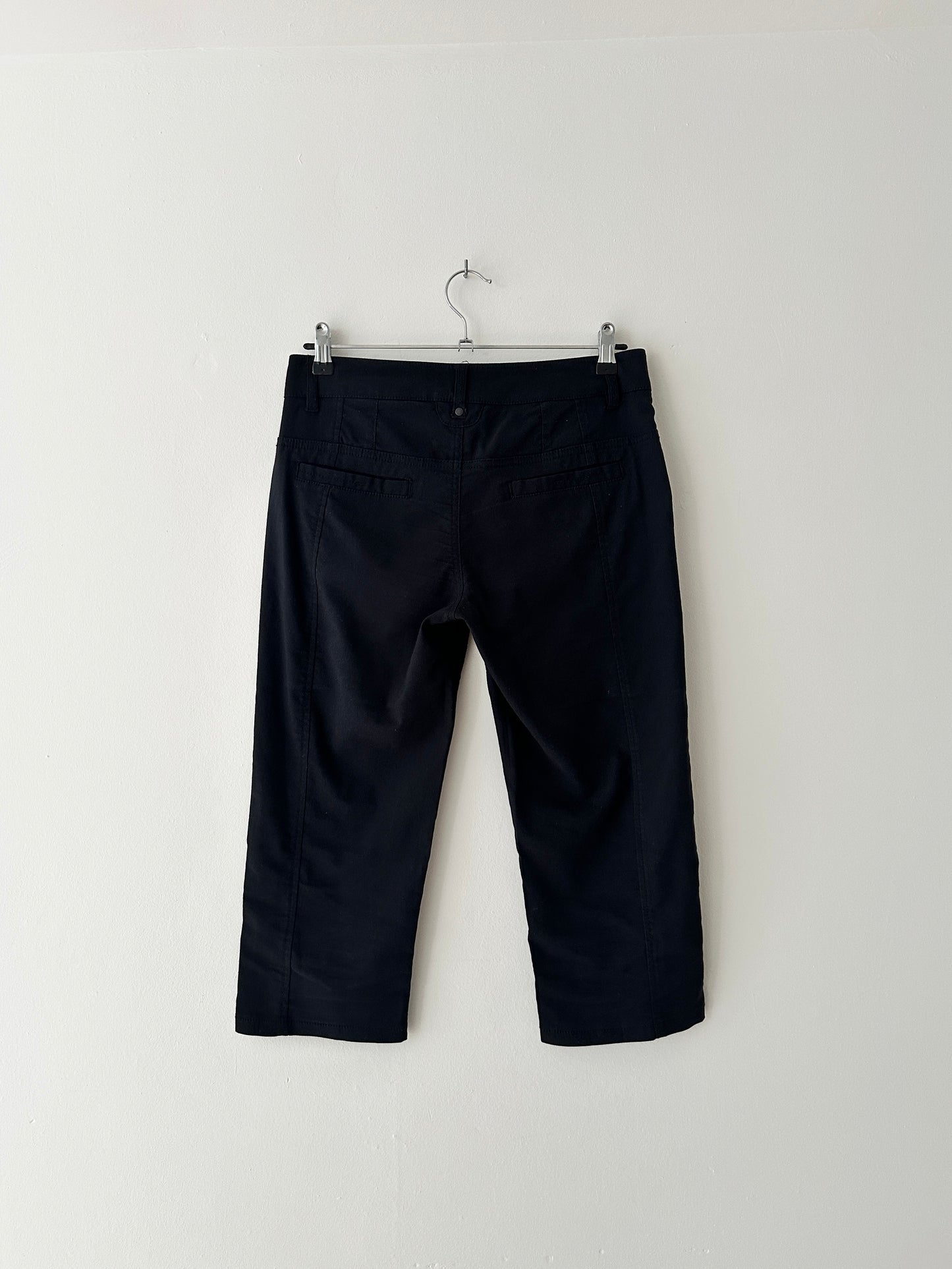 Capri stretch trousers | Black