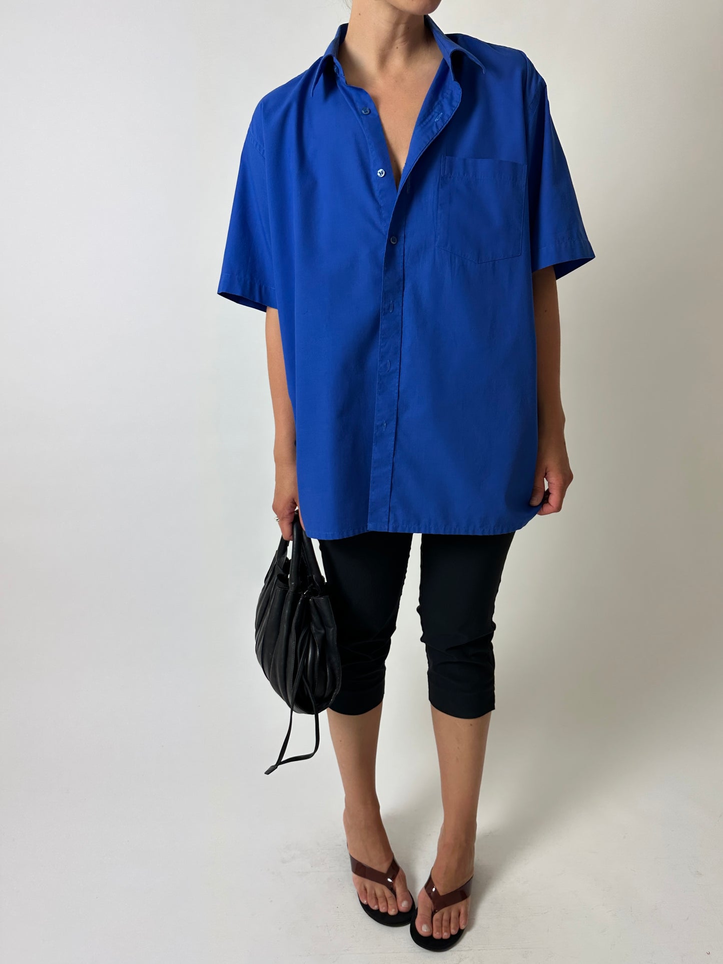 Oversized shirt | Bright blue