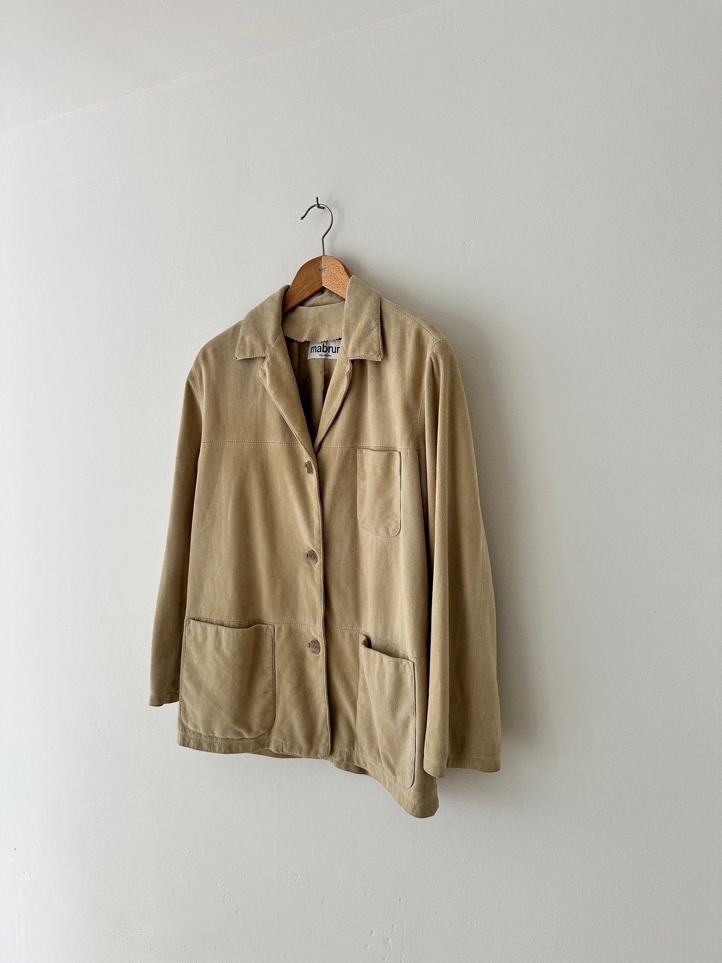 Suede relaxed jacket | Butter