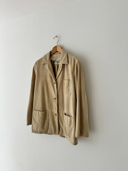 Suede relaxed jacket | Butter