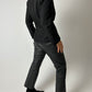 Fitted detailed blazer | Black