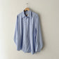Oversized cotton shirt | Light blue