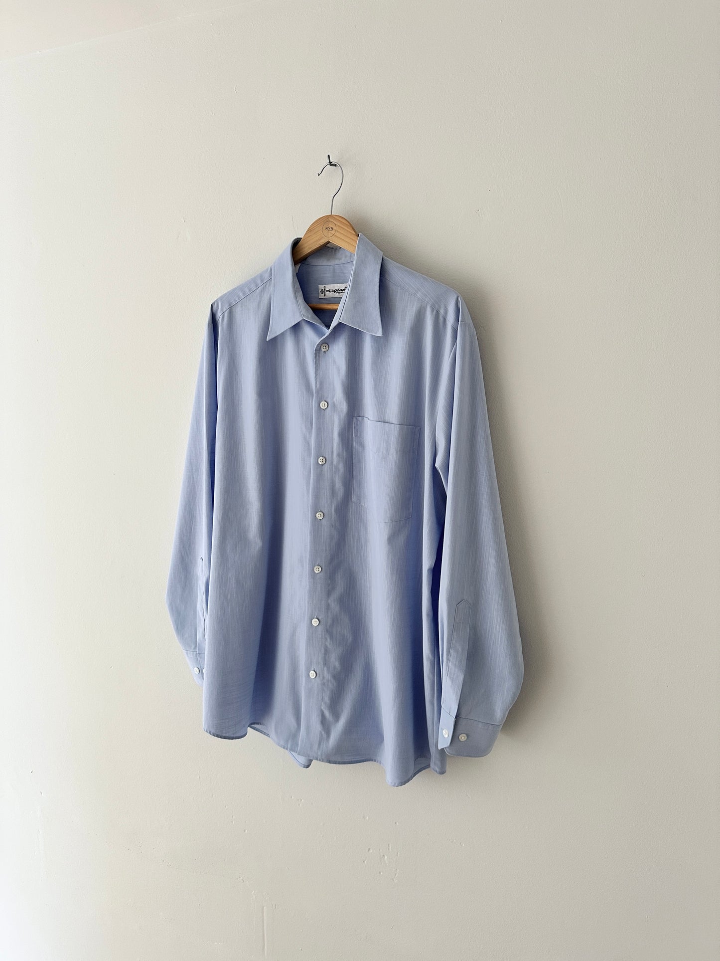 Oversized cotton shirt | Light blue