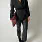 Fitted detailed blazer | Black