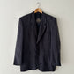 Oversized silk blazer | Black