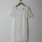 Sheer mini dress | Off white