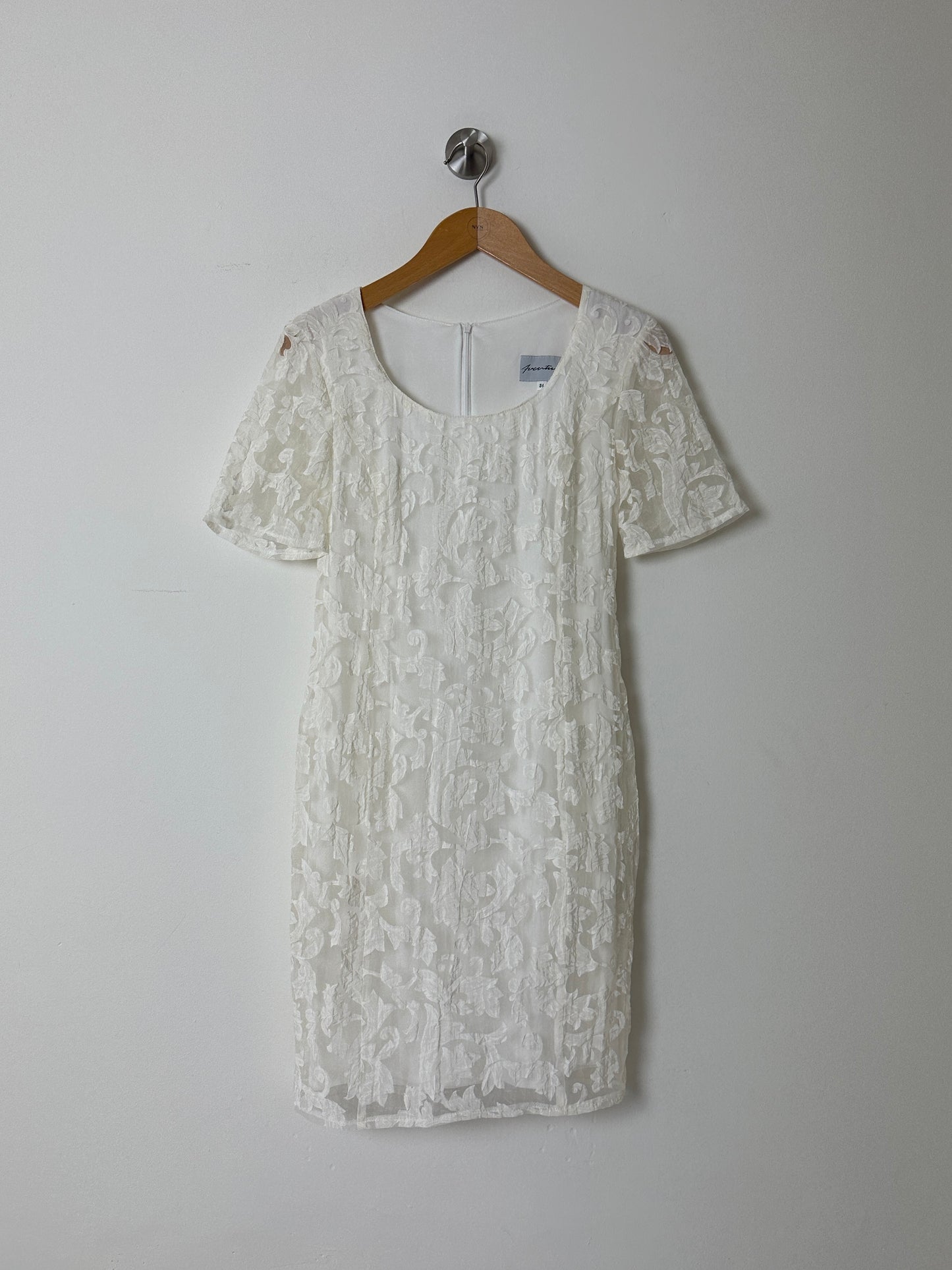 Sheer mini dress | Off white