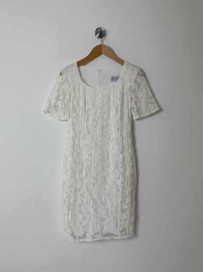 Sheer mini dress | Off white