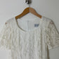 Sheer mini dress | Off white