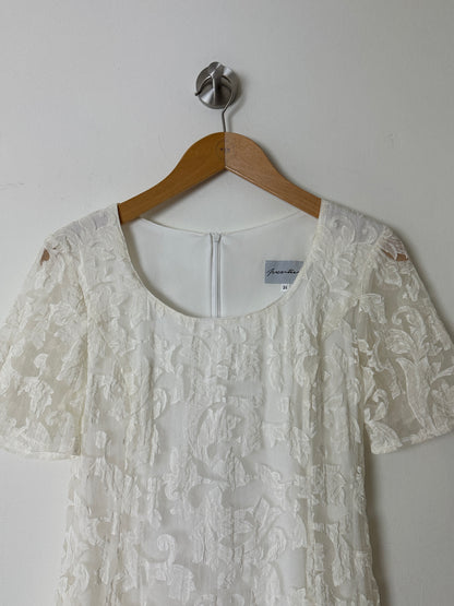 Sheer mini dress | Off white