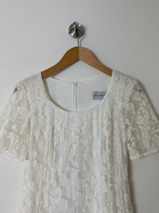 Sheer mini dress | Off white