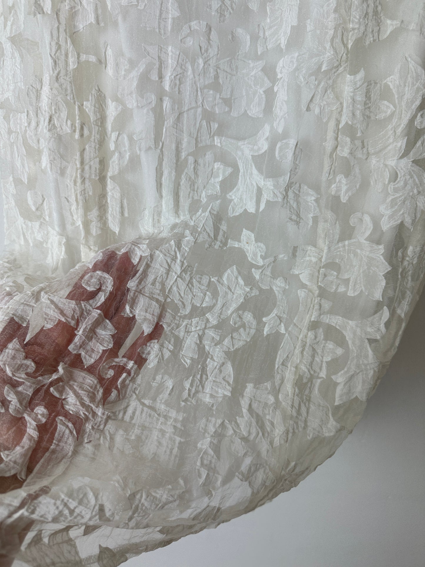 Sheer mini dress | Off white